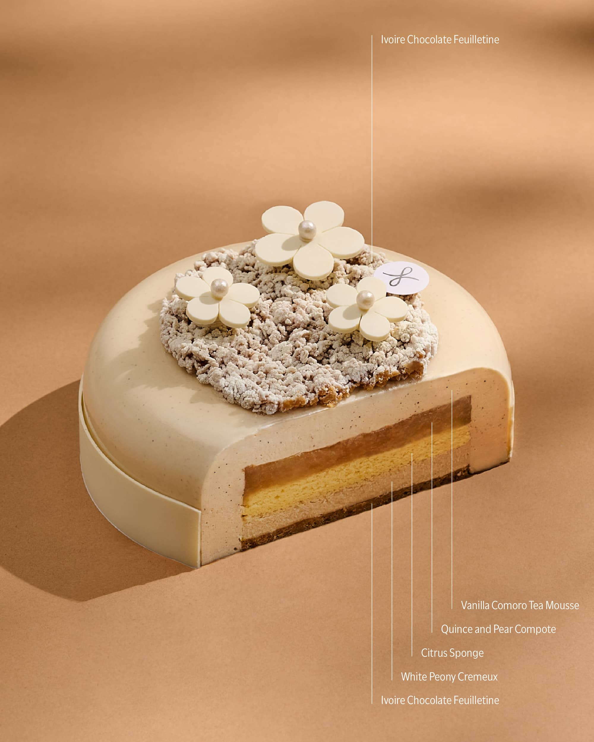 2025 Mother’s Day Cake — White Peony Quince