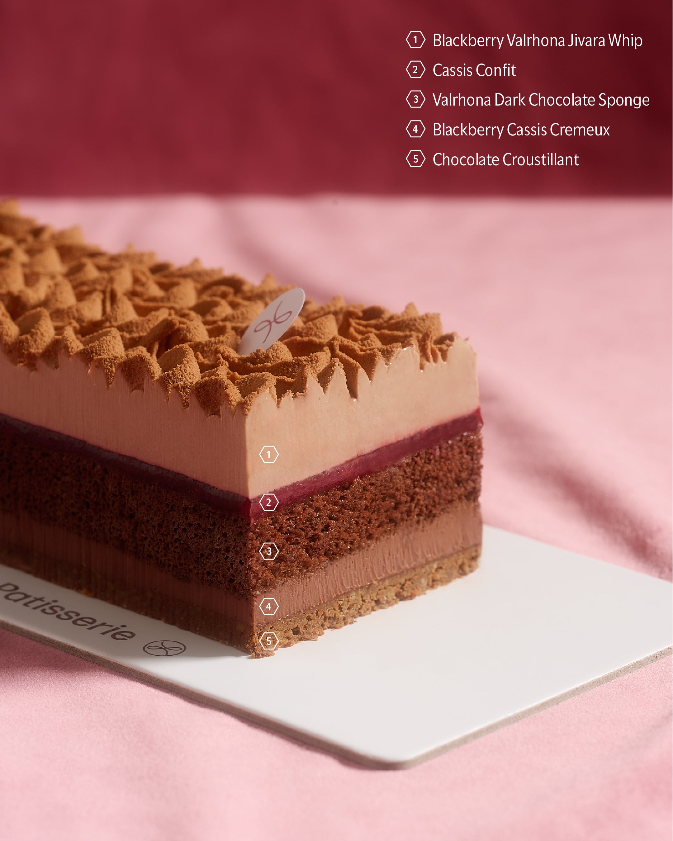 2024 Christmas Log Cake — Midnight Berry