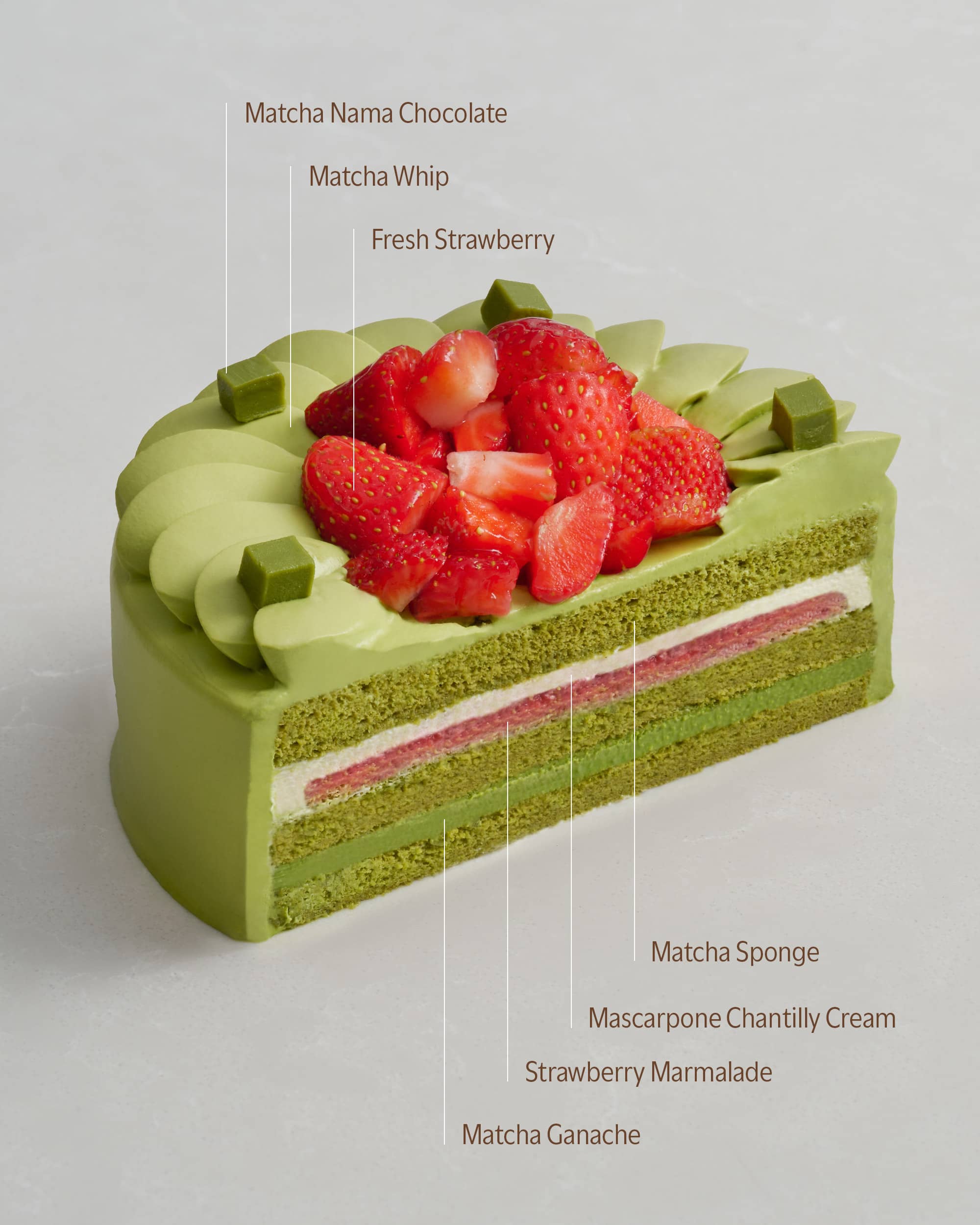 Matcha Strawberry Cake