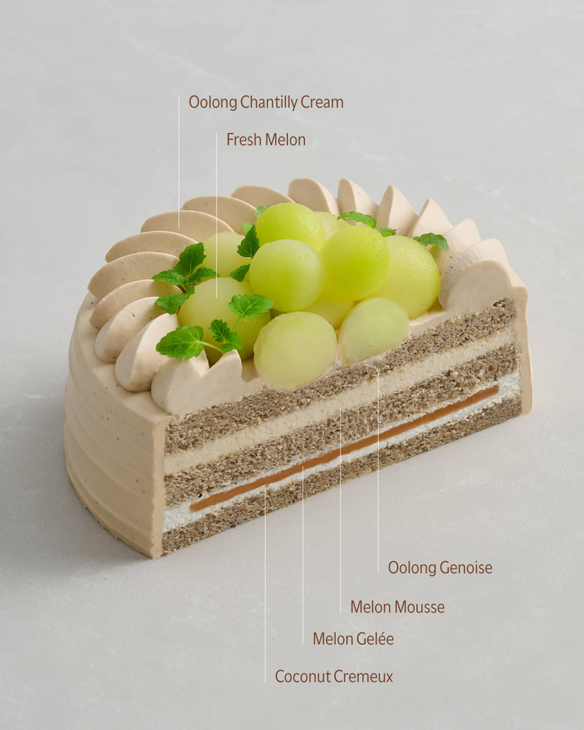 Oolong Melon Cake