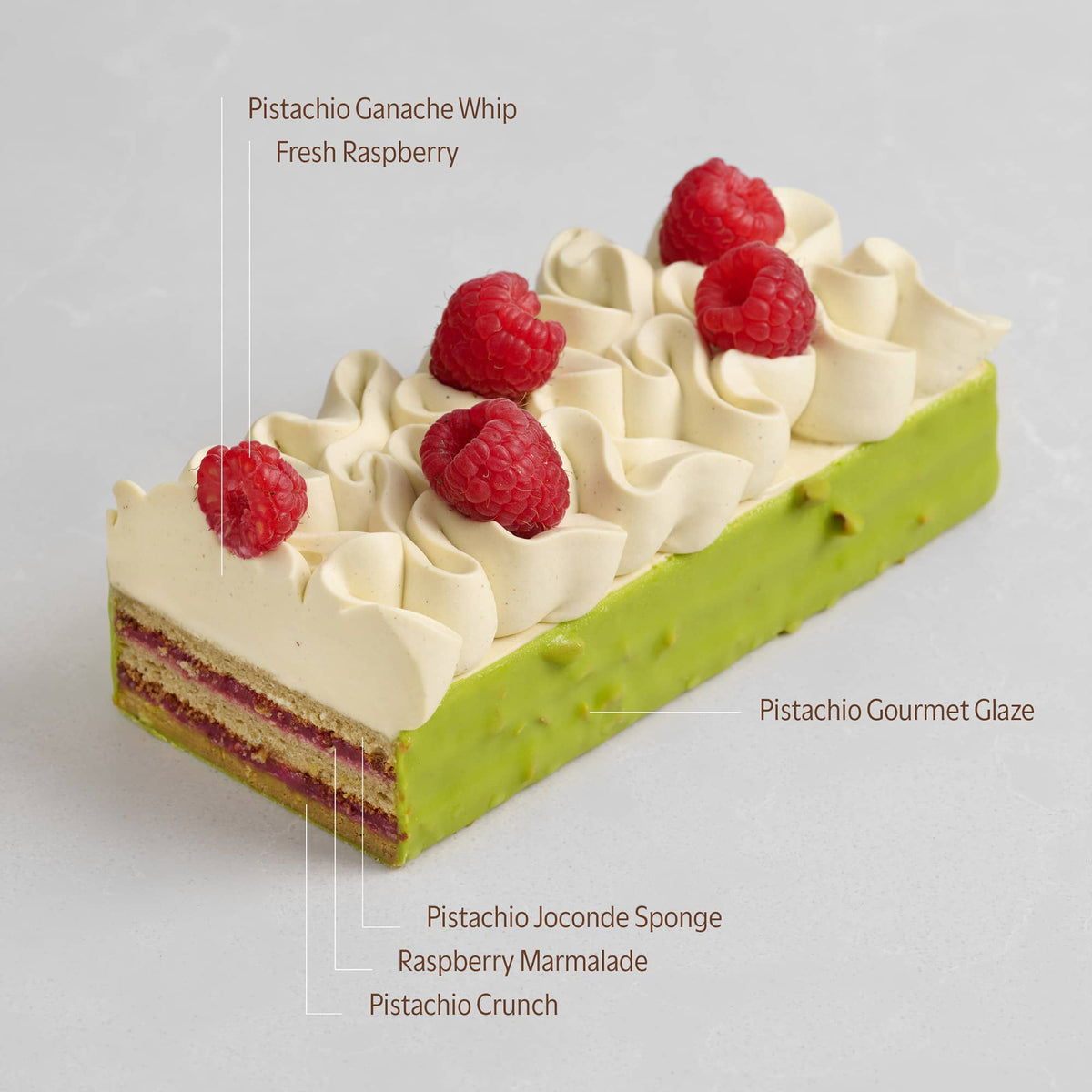 Pistachio Raspberry Cake Lacher Patisserie