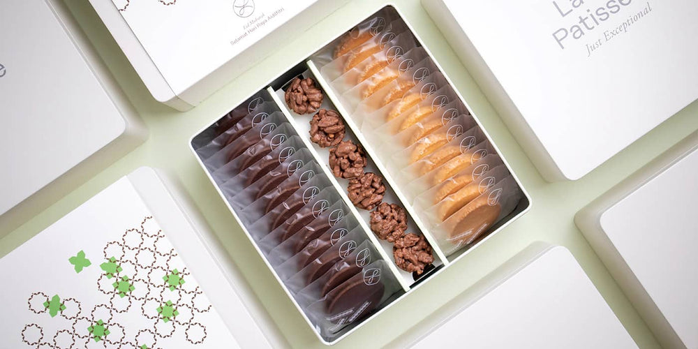 This modern 2021 Hari Raya Cookie gift box will leave a striking impression!